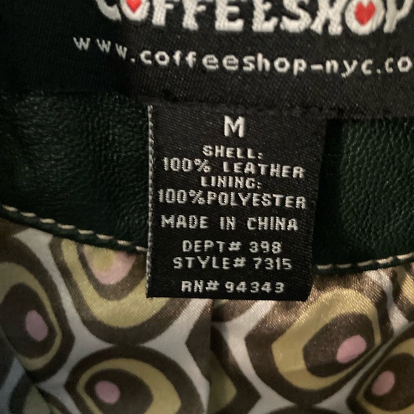 Green Leather Jacket - Picture 4 of 15